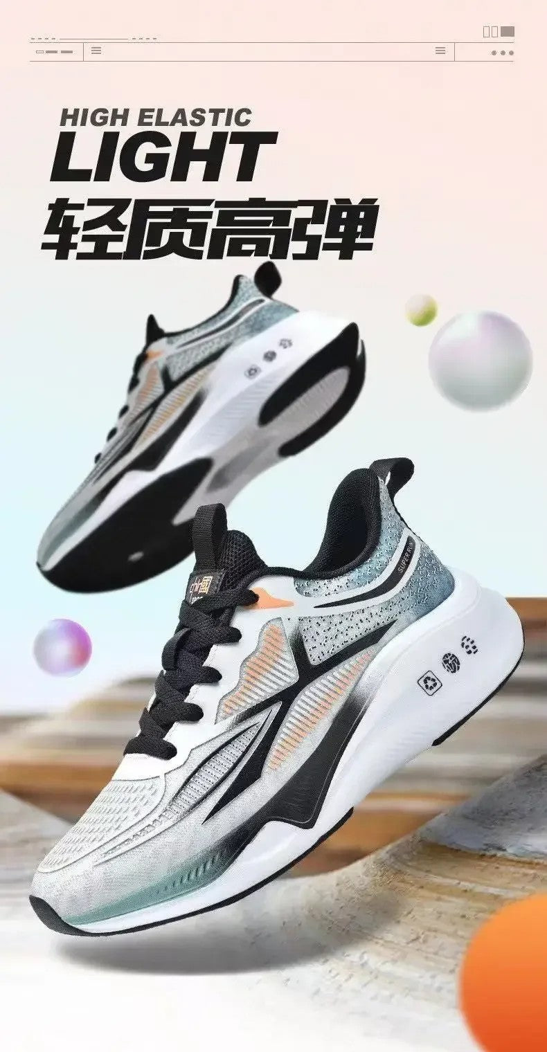Hardloop- en wandelschoenen voor heren - Veterschoenen, lichtgewicht, comfortabele en ademende tennissneakers