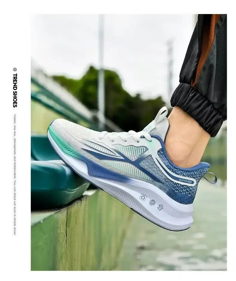 Hardloop- en wandelschoenen voor heren - Veterschoenen, lichtgewicht, comfortabele en ademende tennissneakers