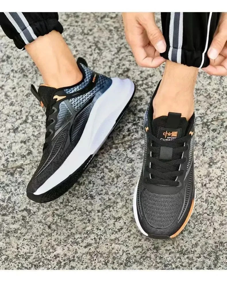 Hardloop- en wandelschoenen voor heren - Veterschoenen, lichtgewicht, comfortabele en ademende tennissneakers