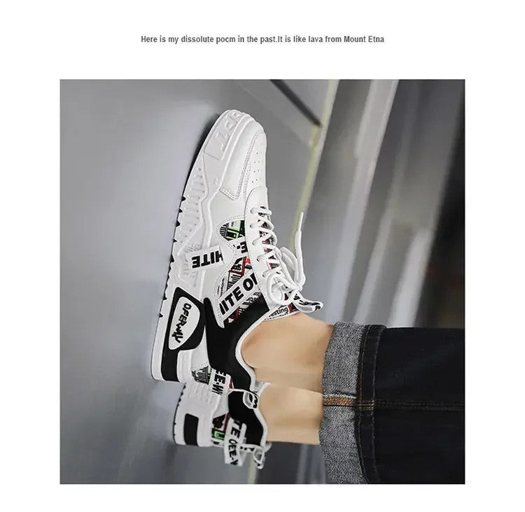 Casual mode lederen sneakers Nieuwe skateboard herenschoenen Outdoor hardloopsportschoenen Wandelen Tennisplatform Luxe schoenen