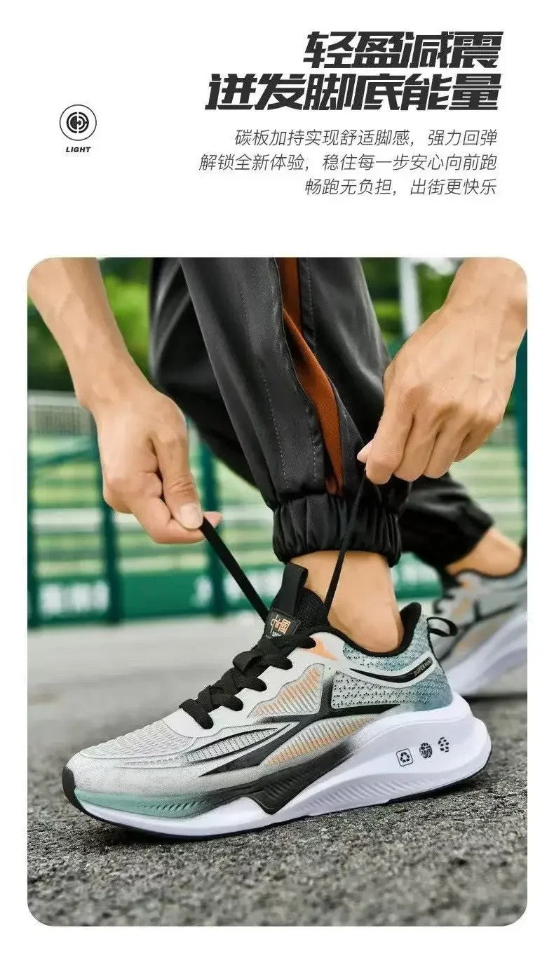 Hardloop- en wandelschoenen voor heren - Veterschoenen, lichtgewicht, comfortabele en ademende tennissneakers