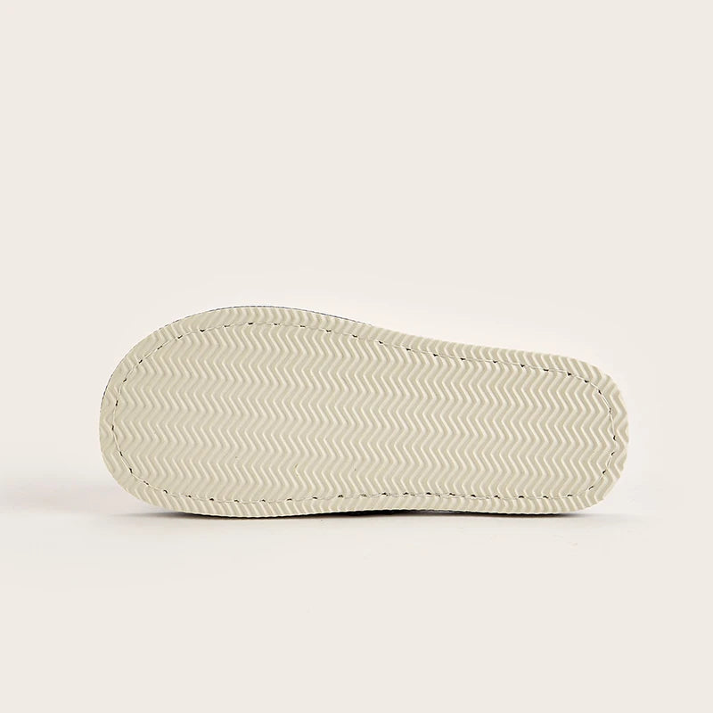Home Linnen Slippers Voor Mannen In Lente & Herfst Comfortabele Slaapkamer Open Tenen & Ademende Slippers Heren & Damesschoenen Zomer