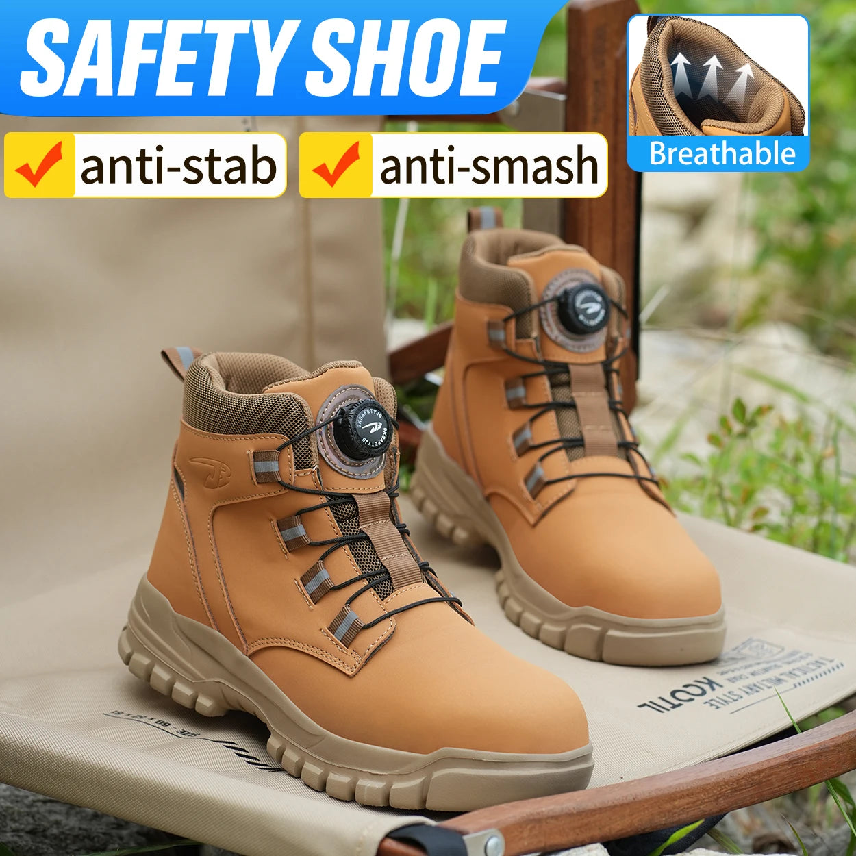 Waterdichte Veiligheidslaarzen Mannen Onverwoestbare Stalen Neus Werklaarzen Anti-smash Steekwerende Veiligheidsschoenen Biker Botas Para Hombre
