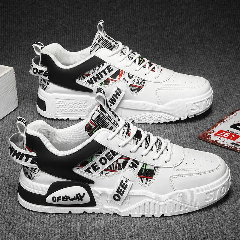 Casual mode lederen sneakers Nieuwe skateboard herenschoenen Outdoor hardloopsportschoenen Wandelen Tennisplatform Luxe schoenen