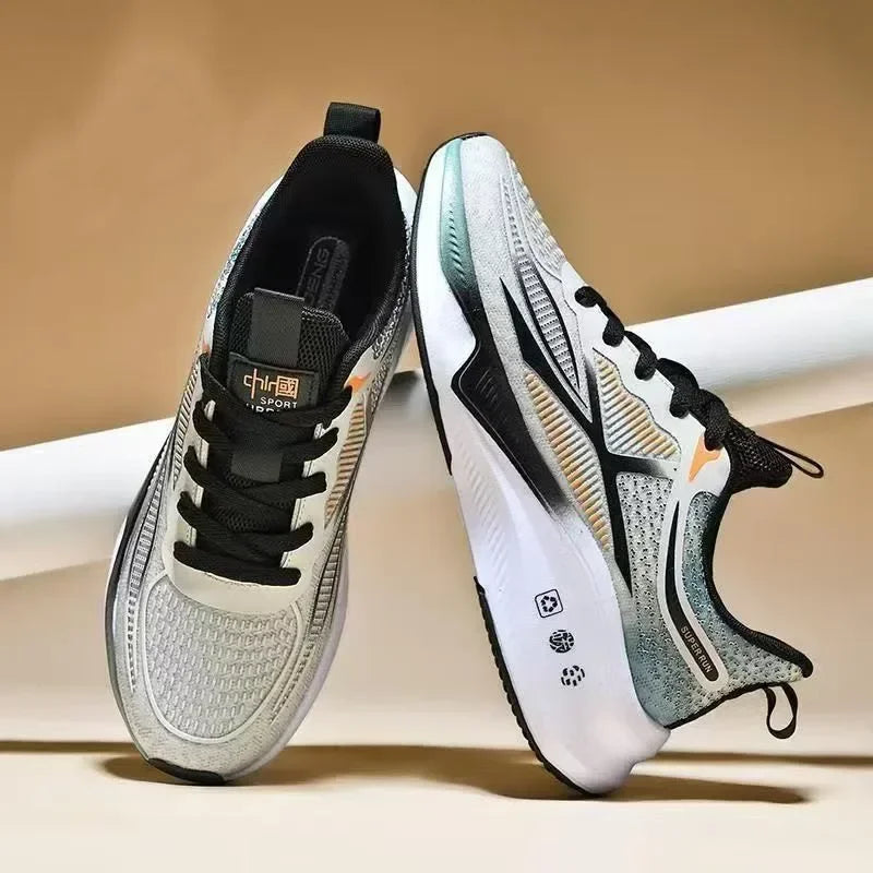 Hardloop- en wandelschoenen voor heren - Veterschoenen, lichtgewicht, comfortabele en ademende tennissneakers