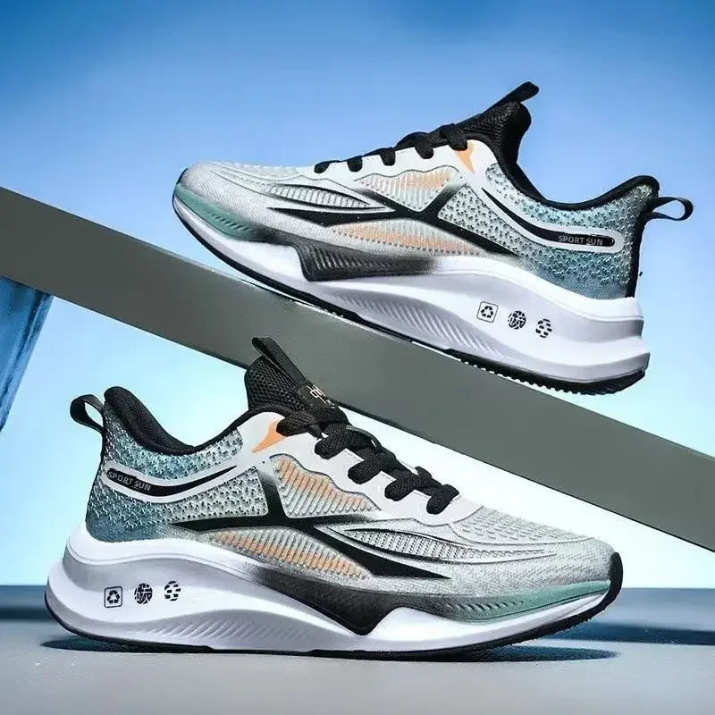 Hardloop- en wandelschoenen voor heren - Veterschoenen, lichtgewicht, comfortabele en ademende tennissneakers