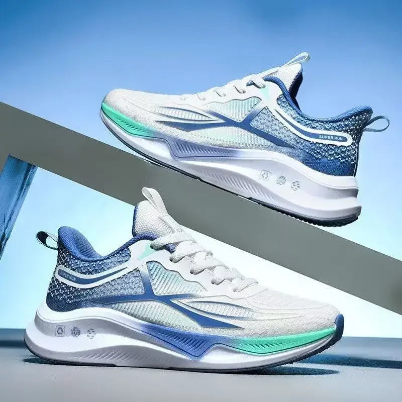 Hardloop- en wandelschoenen voor heren - Veterschoenen, lichtgewicht, comfortabele en ademende tennissneakers