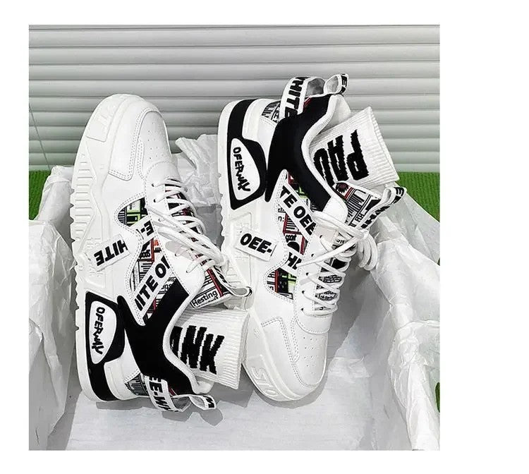 Casual mode lederen sneakers Nieuwe skateboard herenschoenen Outdoor hardloopsportschoenen Wandelen Tennisplatform Luxe schoenen
