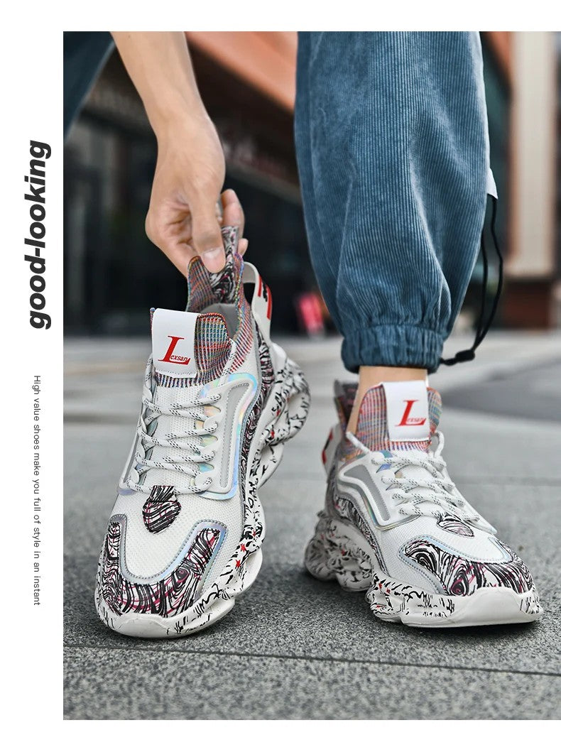 Herenschoenen Sneakers Heren tenis Luxe schoenen Heren vrijetijdsschoenen Trainer Race Ademende schoenen mode loafers loopschoenen voor heren