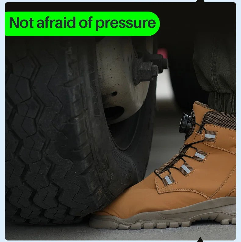 Waterdichte Veiligheidslaarzen Mannen Onverwoestbare Stalen Neus Werklaarzen Anti-smash Steekwerende Veiligheidsschoenen Biker Botas Para Hombre