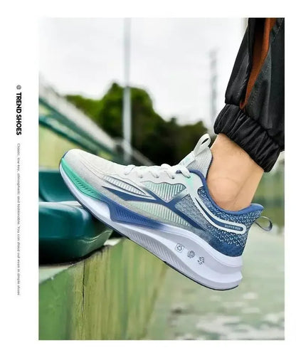 Hardloop- en wandelschoenen voor heren - Veterschoenen, lichtgewicht, comfortabele en ademende tennissneakers