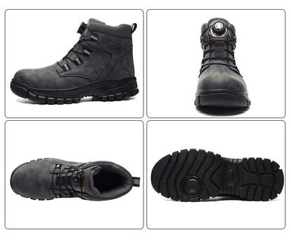 Waterdichte Veiligheidslaarzen Mannen Onverwoestbare Stalen Neus Werklaarzen Anti-smash Steekwerende Veiligheidsschoenen Biker Botas Para Hombre