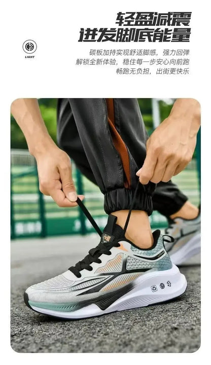 Hardloop- en wandelschoenen voor heren - Veterschoenen, lichtgewicht, comfortabele en ademende tennissneakers
