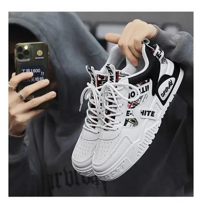 Casual mode lederen sneakers Nieuwe skateboard herenschoenen Outdoor hardloopsportschoenen Wandelen Tennisplatform Luxe schoenen