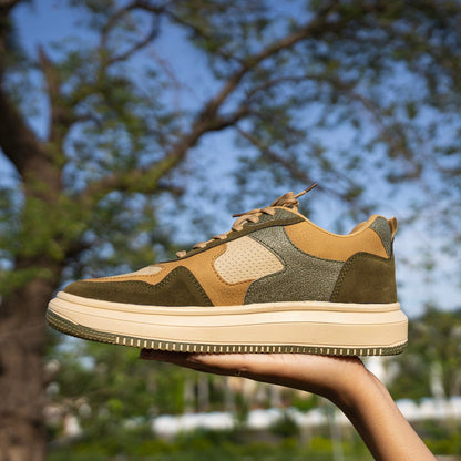 The Aurous Blaze Laceup Sneakers - Eco Green Edition