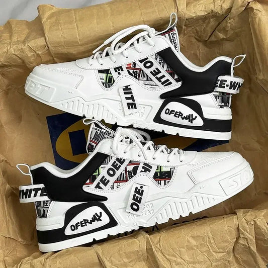 Casual mode lederen sneakers Nieuwe skateboard herenschoenen Outdoor hardloopsportschoenen Wandelen Tennisplatform Luxe schoenen