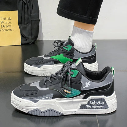 2024 herfst nieuwe casual sportschoenen heren leer lage modetrend eenvoudigste voor wedstrijd loopschoenen heren skateboardschoenen geschikt voor buitensporten