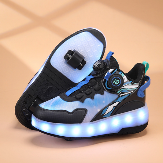 Wheely Dark Blue Roller skate shoes for kids.