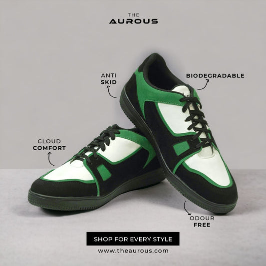 Flash Green Laceup Sneakers