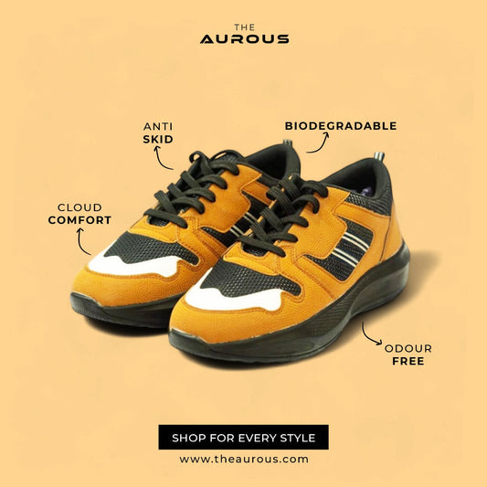 The Aurous Valor Tan Laceup Sneakers