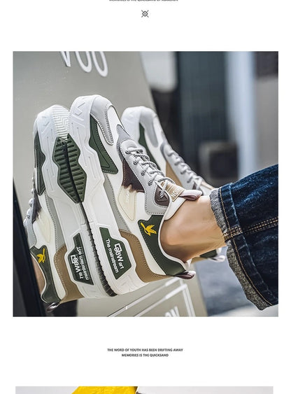 2024 herfst nieuwe casual sportschoenen heren leer lage modetrend eenvoudigste voor wedstrijd loopschoenen heren skateboardschoenen geschikt voor buitensporten