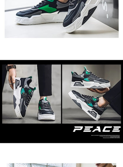2024 herfst nieuwe casual sportschoenen heren leer lage modetrend eenvoudigste voor wedstrijd loopschoenen heren skateboardschoenen geschikt voor buitensporten