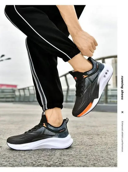 Hardloop- en wandelschoenen voor heren - Veterschoenen, lichtgewicht, comfortabele en ademende tennissneakers