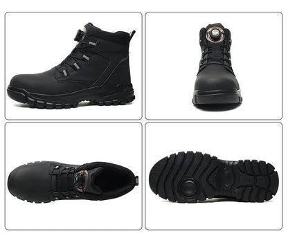 Waterdichte Veiligheidslaarzen Mannen Onverwoestbare Stalen Neus Werklaarzen Anti-smash Steekwerende Veiligheidsschoenen Biker Botas Para Hombre